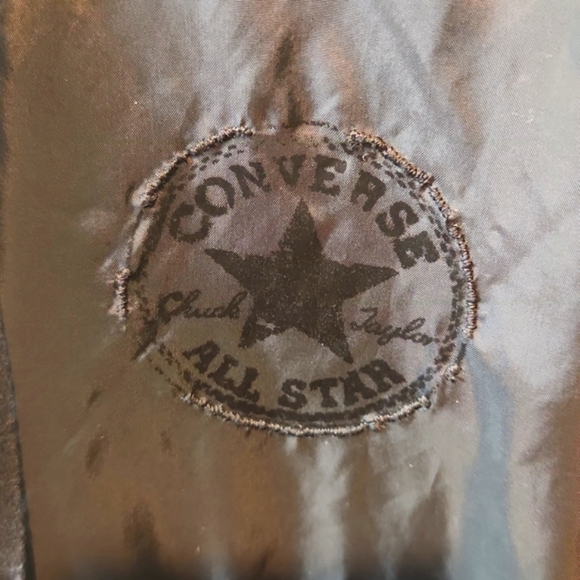 CONVERSE MENS BLACK PULLOVER HALF ZIPPER SIZE LARGE - Picture 3 of 13